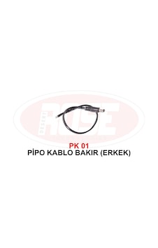 Pk 01 Pipo Kablo Bakır-Erkek Pk 01 Pipo Kablo Bakır-Erkek