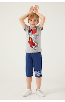 Looney Tunes L1569-3 Çocuk  Gri Melanj Alt Üst Takım