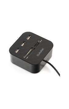 Dark UCR202 USB Micro SD SD MMC M2 MS Pro Duo USB Çoklayıcı Kart Okuyucu Siyah Dark UCR202 USB Micro SD SD MMC M2 MS Pro Duo USB Çoklayıcı Kart Okuyucu Siyah