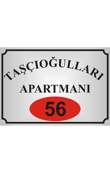 Model11 Apartman İsim Tabelası Aliminyum AYNALI Gümüş Metal Levha Model11 Apartman İsim Tabelası Aliminyum AYNALI Gümüş Metal Levha