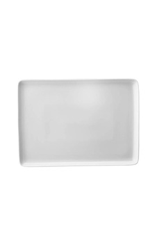 Kütahya Porselen Tan Serisi 23x17 Cm Dikdörtgen Sunum Tabağı, Beyaz Çok Renkli Kütahya Porselen Tan Serisi 23x17 Cm Dikdörtgen Sunum Tabağı, Beyaz Çok Renkli