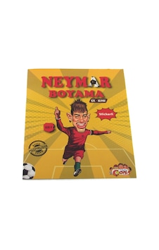 Neymar Çıkartmalı Maskeli Boyama Kitabı Çok Renkli Neymar Çıkartmalı Maskeli Boyama Kitabı Çok Renkli