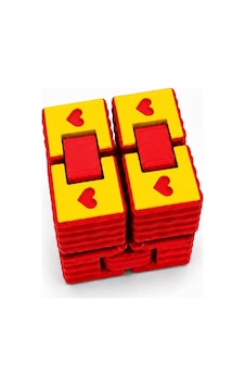 Renkli Sonsuzluk Küpü Sarı 40x40mm Renkli Sonsuzluk Küpü Sarı 40x40mm