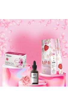 Sevgi Seti Love Tütsü 20 Çubuk + Gül Yağı 20 Ml + Ekinezya Çayı 20 Poşet Sevgi Seti Love Tütsü 20 Çubuk + Gül Yağı 20 Ml + Ekinezya Çayı 20 Poşet