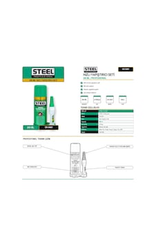 Steel 200 Ml Hızlı Yapıştırıcı Seti Steel 200 Ml Hızlı Yapıştırıcı Seti