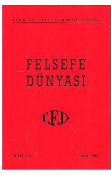 Felsefe Dünyası - Kış 1994 Sayı - 14