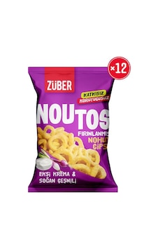 Züber Noutos Nohut Cipsi Ekşi Krema ve Soğanlı 12 x 55 G