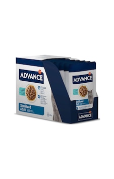 Advance Sterilised Morina Balıklı Kısırlaştırılmış Kedi Yaş Maması 85 Gr X 12 Adet