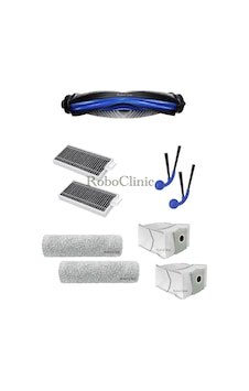 Ecovacs Deebot T80 Pro Omni Robot Süpürge Uyumlu Yedek Toz Torba, Fırça, Filtre, Rulo Mop -9 Parça