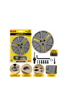 Hassas Dengeleme - Darbe Dayanlıklı Ayarlı Delik Testere Panç Set 45-130mm 5372