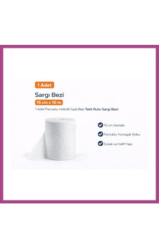 Gees Global Sargı Bezi 15 Cm X 10 M 1 Adet Pamuklu Hidrofil Gazlı Bez Tekli Rulo Sargı Bezi Gbzs Gees Global Sargı Bezi 15 Cm X 10 M 1 Adet Pamuklu Hidrofil Gazlı Bez Tekli Rulo Sargı Bezi Gbzs