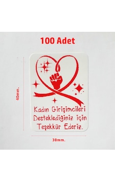 Kadın Girişimci Desteğiniz Için Teşekkürler Paketleme Ürün Etiket Kadın Girişimci Desteğiniz Için Teşekkürler Paketleme Ürün Etiket