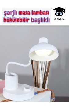 Şarjlı Masa Lambası Bükülebilir Başlıklı Çok Renkli