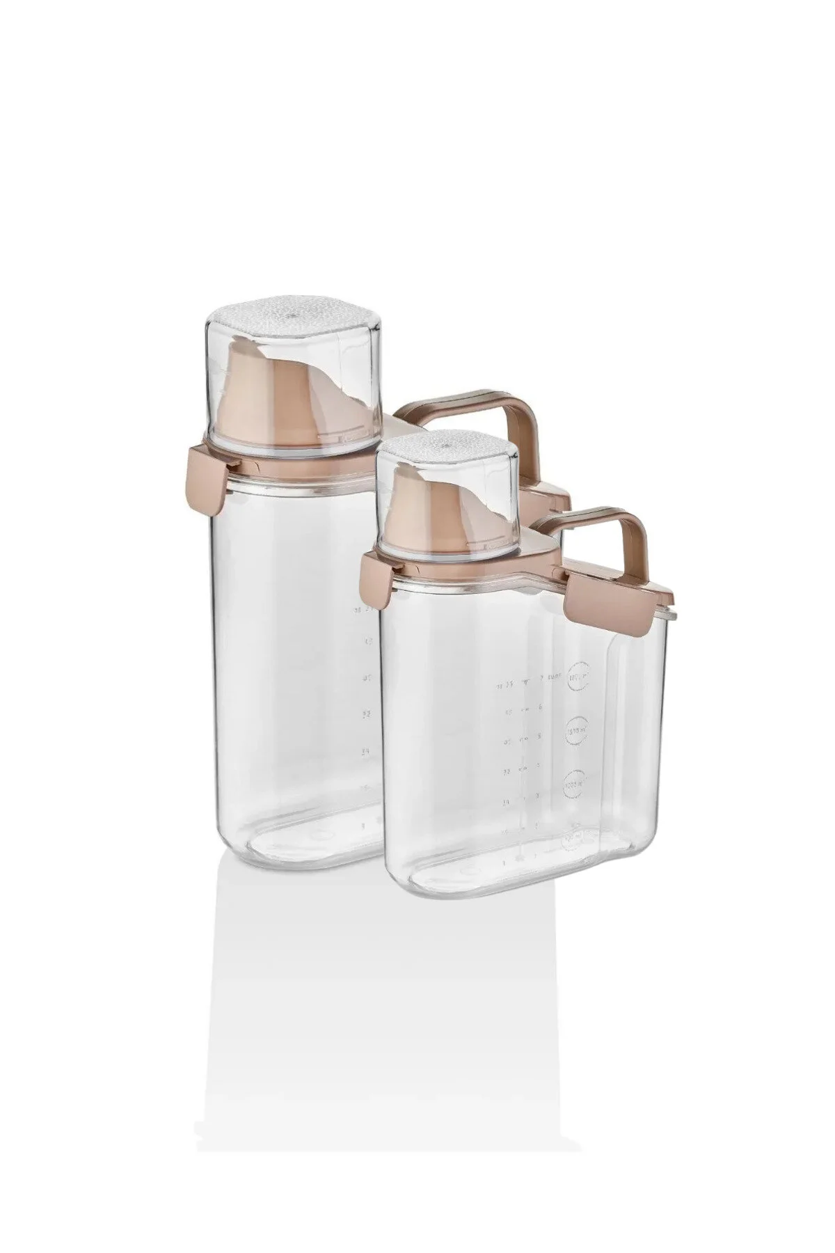2 Li 1.8 Ve 1.1 Ml Hazneli Çok Amaçlı Sızdırmaz Mama - Deterjanlık - Bakliyat Pirinç Saklama Kabı Pembe Şeffaf 2 Li 1.8 Ve 1.1 Ml Hazneli Çok Amaçlı Sızdırmaz Mama - Deterjanlık - Bakliyat Pirinç Saklama Kabı Pembe Şeffaf