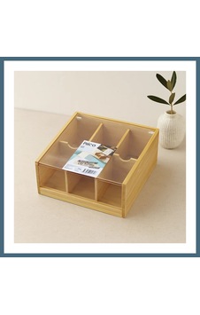 Agc Uygun Sepet 6 Bölmeli Bambu Poşet Çay Kutusu 21x20x10 Cm Agc Çok Renkli Agc Uygun Sepet 6 Bölmeli Bambu Poşet Çay Kutusu 21x20x10 Cm Agc Çok Renkli
