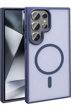 Galaxy S24 Ultra Kılıf M-safe Şarj Özellikli Mat Arka Yüzey Zore Sio Kapak Lacivert Galaxy S24 Ultra Kılıf M-safe Şarj Özellikli Mat Arka Yüzey Zore Sio Kapak Lacivert