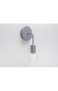 Riolight Vintage,rustik,retro,modern Gri 1xe27 Duylu Metal Duvar Aplik Gri