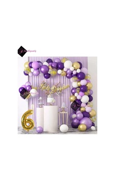 Bkmc 6 Yaş Macaron Mor Balon Zinciri Seti Gölge Mor Altın Balon Dekorasyon Bmcnm768 256 Bkmc 6 Yaş Macaron Mor Balon Zinciri Seti Gölge Mor Altın Balon Dekorasyon Bmcnm768 256