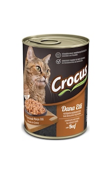 Crocus - 91 - Yetışkın Kedı Dana Etlı Yaş Mama 400 Gr X - Spt-gld - 6 Adet Crocus - 91 - Yetışkın Kedı Dana Etlı Yaş Mama 400 Gr X - Spt-gld - 6 Adet
