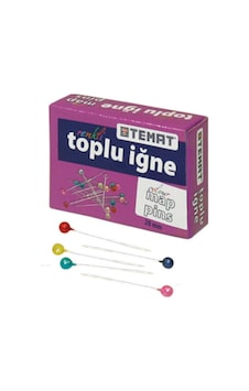 Temat Renkli Toplu İğne 25mm 25li - 3 Kutu Temat Renkli Toplu İğne 25mm 25li - 3 Kutu
