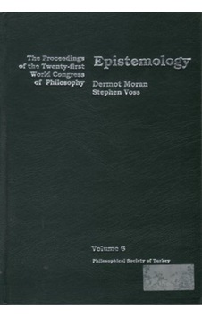 Epistemology - Dermot Moran -  Stephen Voss - Türkiye Felsefe Kurumu