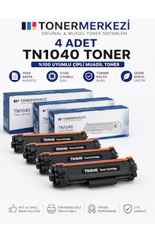Brother Unıversal Hl-1211w,hl-1111,mfc-1911w,mfc-1815,dcp-1511 Tn1040 4 Adet Toner Brother Unıversal Hl-1211w,hl-1111,mfc-1911w,mfc-1815,dcp-1511 Tn1040 4 Adet Toner
