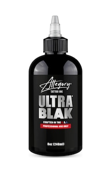 Allegory Ultra Blak 8oz Siyah Dövme Boyası Maksimum Yoğunluk & Derin Siyah Allegory Ultra Blak 8oz Siyah Dövme Boyası Maksimum Yoğunluk & Derin Siyah