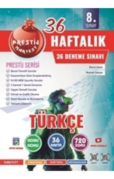 8. Sınıf Haftalık Türkçe 36 Deneme 8. Sınıf Haftalık Türkçe 36 Deneme