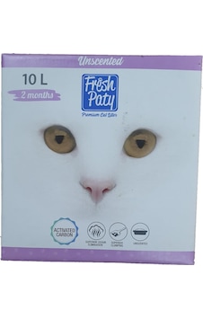 Fresh Paty Unscented Kokusuz Aktif Karbonlu Topaklaşan Kedi Kumu 10 L Fresh Paty Unscented Kokusuz Aktif Karbonlu Topaklaşan Kedi Kumu 10 L