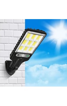 3 Farklı Işık Modlu Güneş Enerjisiyle Şarj Olan Dış Mekan Uyumlu Kumandalı Solar Duvar Ledi 5131