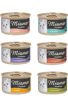Miamor Pastete 6 Çeşit Karma Kedi Konserve 6 x 85 G Miamor Pastete 6 Çeşit Karma Kedi Konserve 6 x 85 G