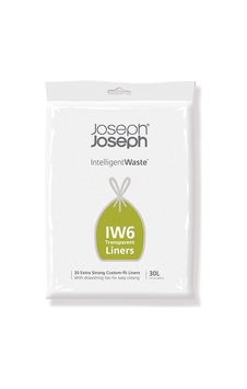 Joseph Joseph 30118 Iw6 30 Litre Çöp Torbası 40'li Paket Şeffaf, Şeffaf
