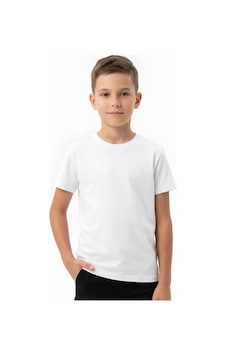 Modanino Erkek Çocuk Geniş Kalıp Basic T-shirt 6-14 Yaş 12689ds Beyaz Modanino Erkek Çocuk Geniş Kalıp Basic T-shirt 6-14 Yaş 12689ds Beyaz