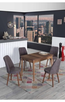 4 Kişilik Sabit Masa Sandalye Takımı Mutfak Masası 70x110 Masa Takımı Çok Renkli 4 Kişilik Sabit Masa Sandalye Takımı Mutfak Masası 70x110 Masa Takımı Çok Renkli