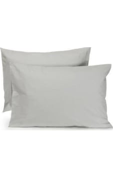 Düz Pamuklu 2'li Yastık Kılıfı 50x70 Cm Gri Düz Pamuklu 2'li Yastık Kılıfı 50x70 Cm Gri