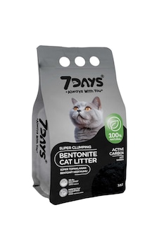 7days Aktif Karbonlu Bentonit Kedi Kumu 10 Lt
