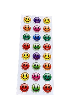 Ticon Puffy Sticker Gülen Yüz Renkli - 3 Adet Ticon Puffy Sticker Gülen Yüz Renkli - 3 Adet
