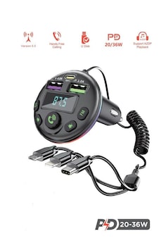 Torima G14 36W Pd Şarj Özellikli Dijital Göstergeli Bluetooth Fm Transmitter Torima G14 36W Pd Şarj Özellikli Dijital Göstergeli Bluetooth Fm Transmitter