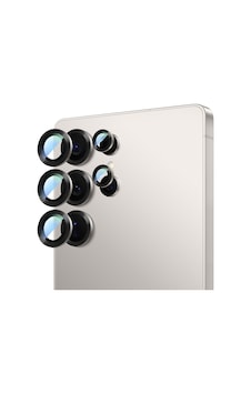 Galaxy UyumluS25 Ultra Caseworld Alloy Serisi Oleofobik Anti Reflective Kamera Lens Koruyucu Titanyum