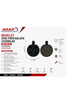 Bisiklet Disk Fren Balata Yuvarlak Bp Ds 23 Alhonga-arr3146 Bisiklet Disk Fren Balata Yuvarlak Bp Ds 23 Alhonga-arr3146