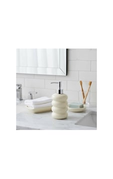 Kabartmalı Şık Banyo Sabunluğu, 450 Ml Hacim, Beyaz 12 Izgara Kabartmalı Şık Banyo Sabunluğu, 450 Ml Hacim, Beyaz 12 Izgara