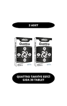 Quattro Takviye Edici Gıda 30 Tablet 2 Adet 1 Quattro Takviye Edici Gıda 30 Tablet 2 Adet 1