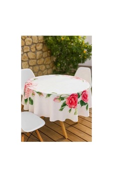 Biçomi Leke Tutmaz & Su İtici Gül Desenli Yuvarlak Duck Masa Örtüsü 150x150 Cm Çok Renkli Biçomi Leke Tutmaz & Su İtici Gül Desenli Yuvarlak Duck Masa Örtüsü 150x150 Cm Çok Renkli