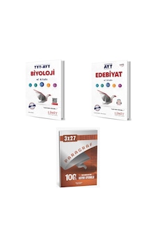 2027 Limit Ayt Biyoloji Tyt + Edebiyat El Kitabı + Anla Kazan Paragraf Deneme 3'lü Set 2027 Limit Ayt Biyoloji Tyt + Edebiyat El Kitabı + Anla Kazan Paragraf Deneme 3'lü Set