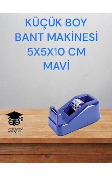 Küçük Boy Masaüstü Bant Makinesi 5x5x10 Cm Mavi Diğer Küçük Boy Masaüstü Bant Makinesi 5x5x10 Cm Mavi Diğer
