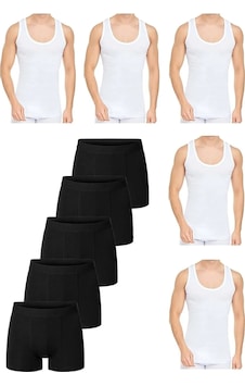 10 Parça Atlet Ve Boxer Takımı 5 Boxer 5 Atlet 001 10 Parça Atlet Ve Boxer Takımı 5 Boxer 5 Atlet 001