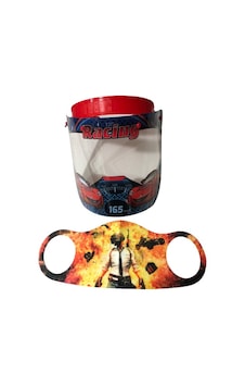 Gürbey Racing Baskılı Çocuk Siperlik + Pubg Desenli Çocuk Maske Gürbey Racing Baskılı Çocuk Siperlik + Pubg Desenli Çocuk Maske