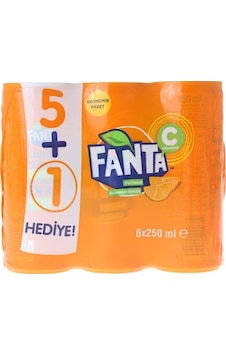 Fanta Portakal Gazozu 6 x 250 ML Fanta Portakal Gazozu 6 x 250 ML