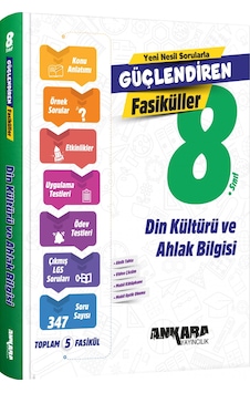 Ankara 8. Sınıf Din Kültürü Ve Ahlak Bilgisi Güçlendiren Fasikül Ankara Yayıncılık