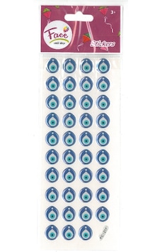 Sticker Nazar Boncuğu 1,3 Cm 39 Adet Sticker 1 Paket Fc-217